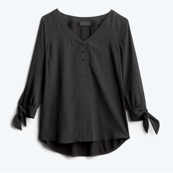 Fortune + Ivy Mixed Material Blouse - Picture 1 of 3